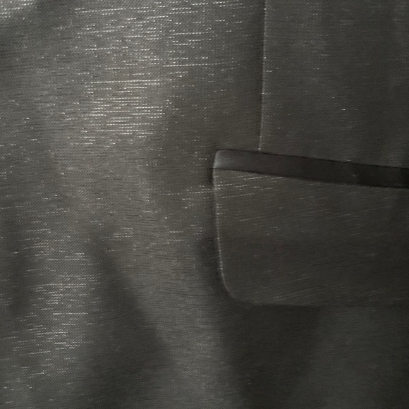 JF J.Ferrar Black Shimmer Men's Blazer Suit Jacket 38 R Slim Fit P2P 20” - Picture 4 of 10